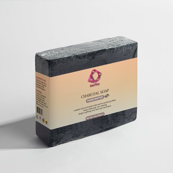 AavYos Charcoal Soap For Face and Body - Picture 3 of 4